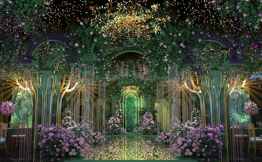 沂水奇妙森林婚礼堂效果展示