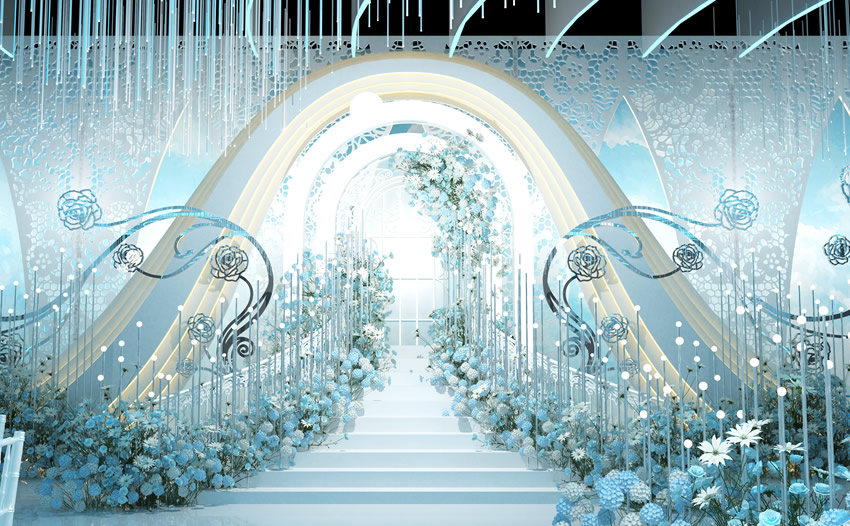 沂水釡香烙馍村水晶厅效果展示